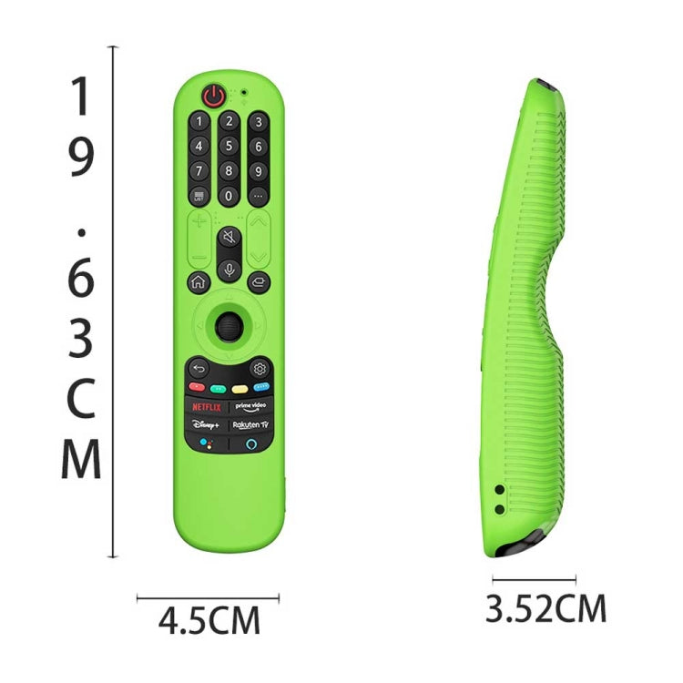 Funda protectora de silicona para mando a distancia de TV LG An-MR21GC / AN-MR21N / AN-MR21GA, Y36 Black, Y36 Blue, Y36 Red, Y36 Luminous Blue, Y36 Luminous Green