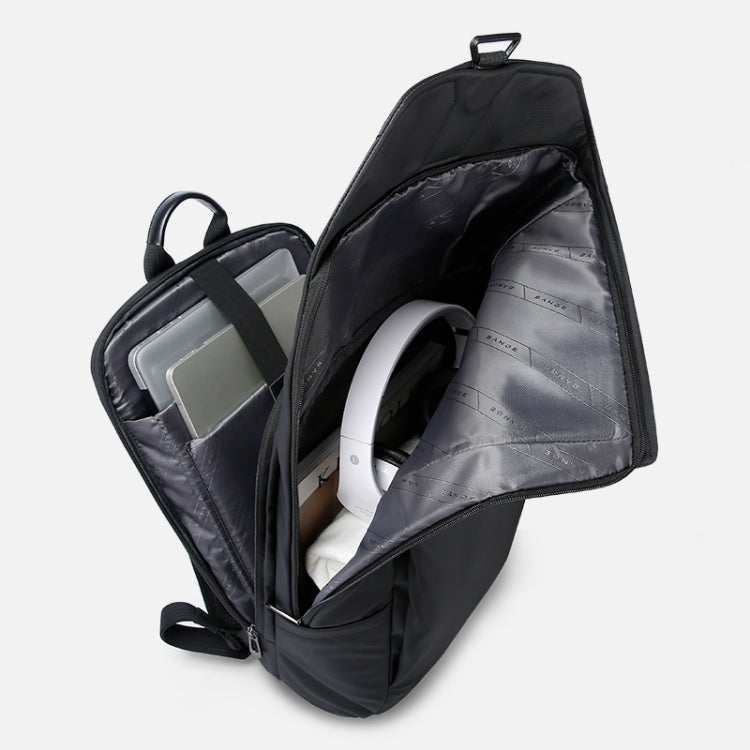 BANGE BG-2575 Mochila impermeable antirrobo para computadora portátil Mochila de negocios de trabajo diario de 15.6 pulgadas, BG-2575 Black, BG-2575  Grey