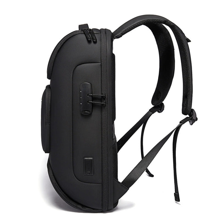 BANGE BG-7216plus Mochila de viaje impermeable antirrobo para hombres Bolsa para computadora portátil de 15.6 pulgadas, BG-7216plus (Black), BG-7216plus (Grey)