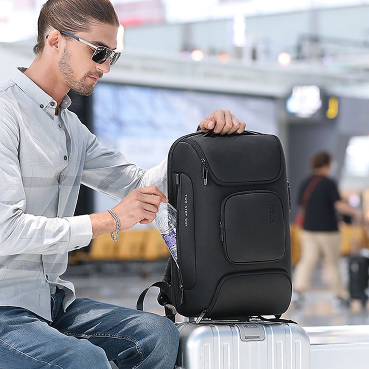 BANGE BG-7216plus Mochila de viaje impermeable antirrobo para hombres Bolsa para computadora portátil de 15.6 pulgadas, BG-7216plus (Black), BG-7216plus (Grey)
