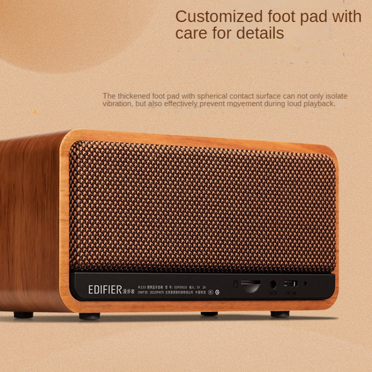 Edifier M230 Retro Classic Escritorio Portátil Inalámbrico Bluetooth 5.0 Altavoz de madera, M230