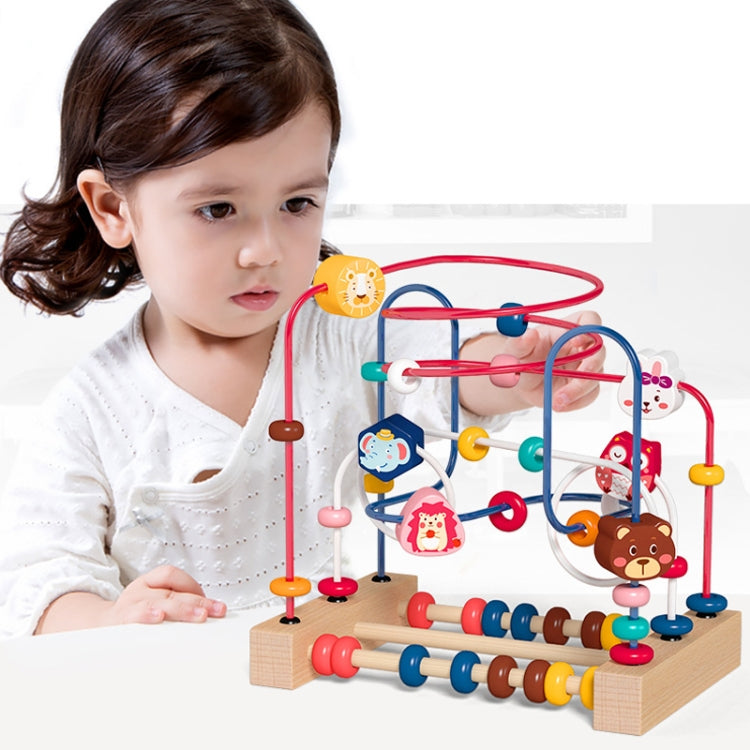 Cuentas para niños alrededor de juguetes de bloques de rompecabezas multifuncionales, estilo:, Cupid Fruit, Cupid Animal, Animal, Ocean, Traffic