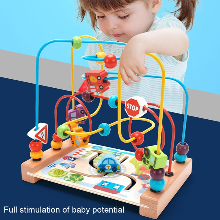 Cuentas para niños alrededor de juguetes de bloques de rompecabezas multifuncionales, estilo:, Cupid Fruit, Cupid Animal, Animal, Ocean, Traffic