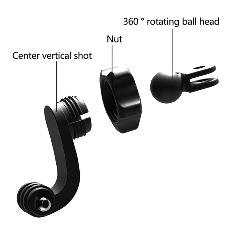 2 PCS ST-06 Hebilla de superficie de montaje de correa básica para GoPro Hero11 Black / HERO10 Black / 9 Black / 8 Black / 7 / 6 / 5 / 5 Session / 4 Session / 4 / 3 + / 3 / 2 / 1, DJI Osmo Actiony otras cámaras de acción, Centered Shoot Adapter(2 PCS)