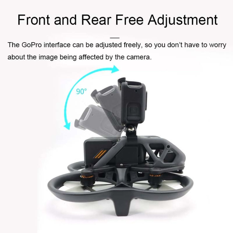 Para DJI Avata CQT Adaptador de expansión superior Soporte de cámara deportiva, For DJI Avata