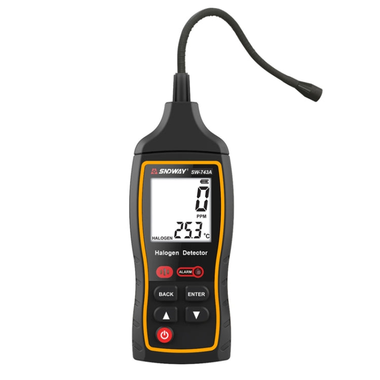 Detector de gas halógeno SNDWAY SW743A, Detector de fugas de mantenimiento de freón refrigerante electrónico automotriz para aire acondicionado, SW743A