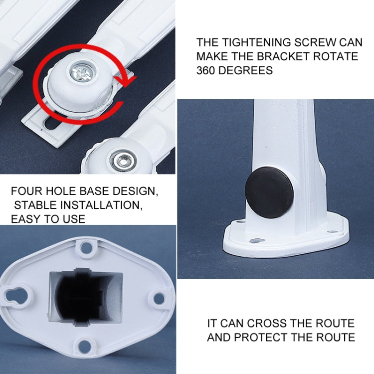 Para cámara de seguridad Hikvision 3 uds soporte de montaje de aluminio, For Hikvision