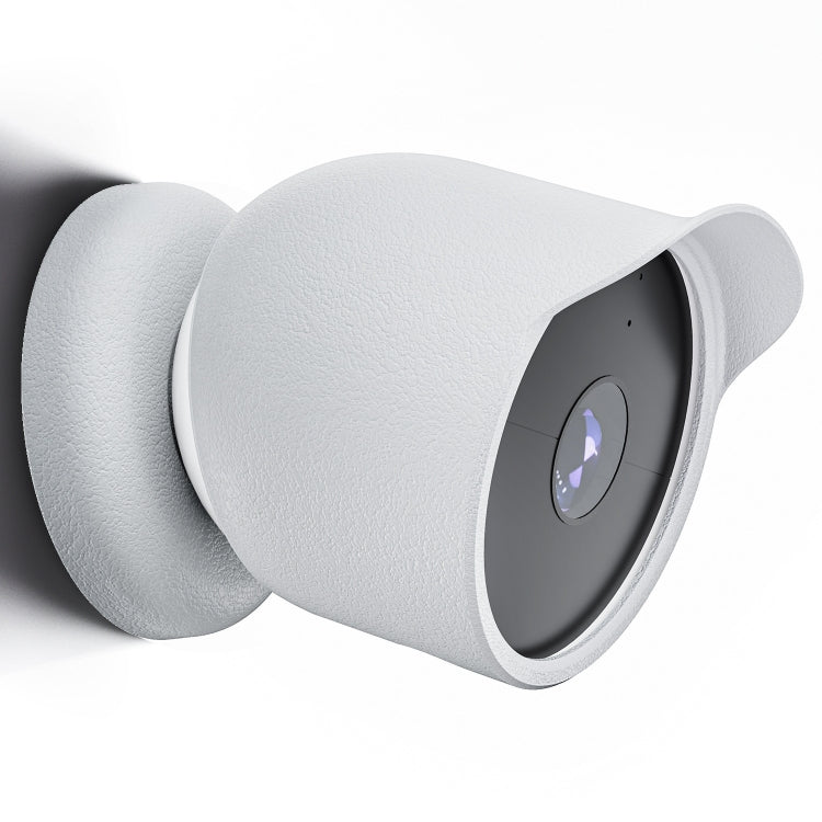 Para la cubierta protectora resistente al agua de silicona para cámara Google Nest para exteriores, For Google Nest White, For Google Nest Black