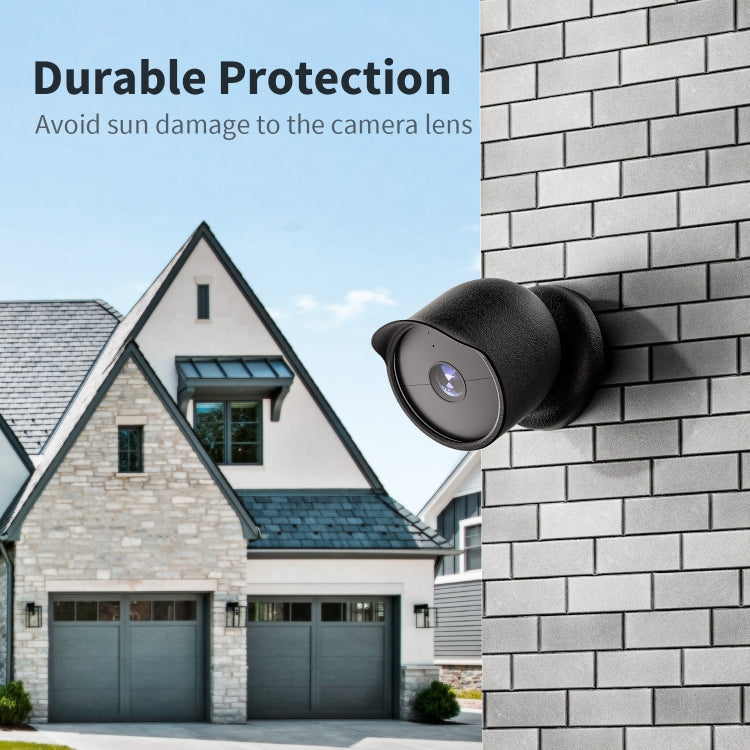 Para la cubierta protectora resistente al agua de silicona para cámara Google Nest para exteriores, For Google Nest White, For Google Nest Black