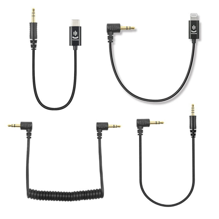 Para Rode Micrófono YICHUANG Adaptador Cable de audio, 3.5mm To 8 Pin, 3.5mm To Type -C, 3.5mm TRS to TRS, 3.5mm TRS to TRRS