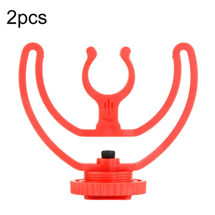 2 uds soporte de montaje de micrófono soporte de micrófono de montaje en zapata fría, 2pcs Cold Shoe Mount Red, 2pcs Cold Shoe Mount Black