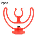 2 uds soporte de montaje de micrófono soporte de micrófono de montaje en zapata fría, 2pcs Cold Shoe Mount Red, 2pcs Cold Shoe Mount Black
