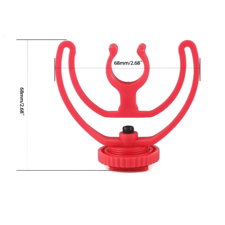 2 uds soporte de montaje de micrófono soporte de micrófono de montaje en zapata fría, 2pcs Cold Shoe Mount Red, 2pcs Cold Shoe Mount Black