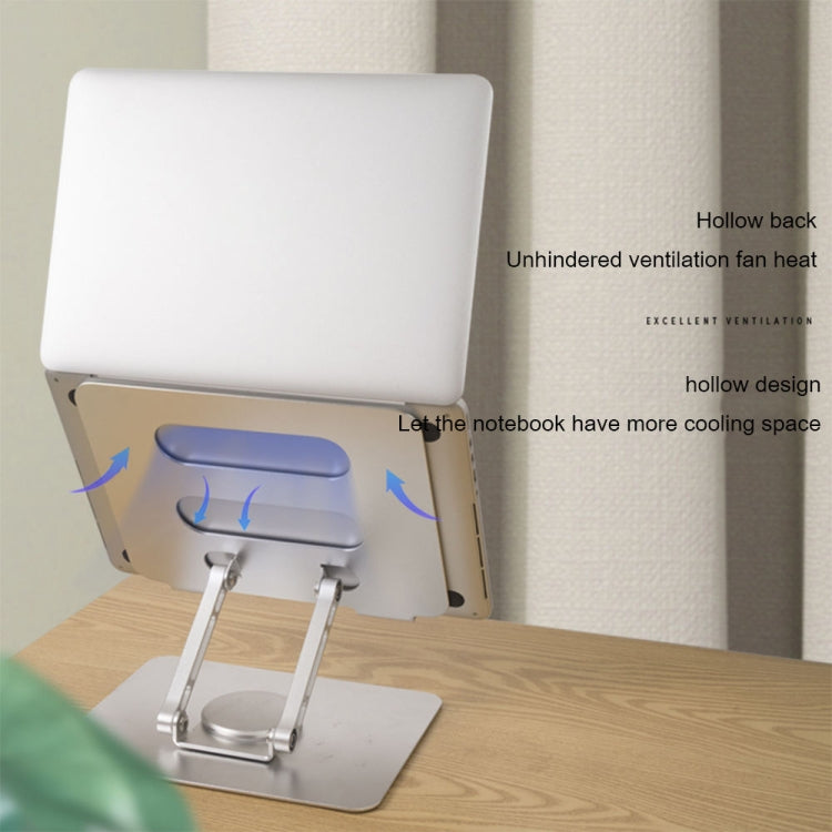 Soporte de enfriamiento para computadora portátil giratorio plegable de escritorio multifuncional, especificaciones:, SP-086 (Silver), SP-086 (Gray), SP-88 (Silver), SP-88 (Gray)
