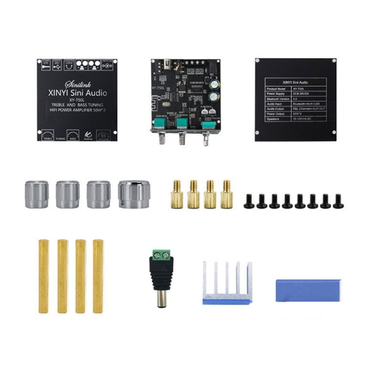 XY-T50L 12V Bluetooth 5.0 Audio Digital Clase D Módulo receptor con amplificador, XY-T50L