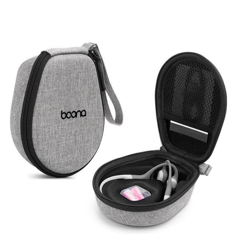 Para Aftershokz AS660/AS650 Baona BN-F035 Bolsa de almacenamiento antipresión y a prueba de golpes para auriculares, BN-F035 (Grey), BN-F035 (Black)
