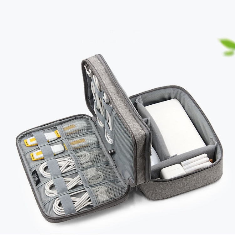Bolsa de almacenamiento digital con cable de datos para auriculares multifuncional Baona, especificaciones:, Single-layer (Gray), Single-layer (Black), 2-layer (Gray), 2-layer (Black), Single-Layer Box (Gray), Single-Layer Box (Black), 2-layer Box (Gra...