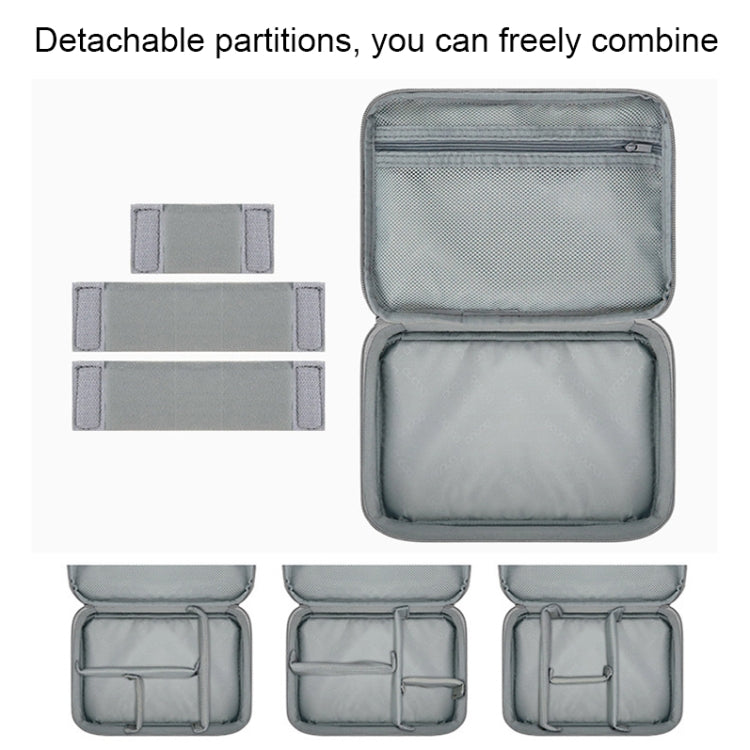 Bolsa de almacenamiento digital con cable de datos para auriculares multifuncional Baona, especificaciones:, Single-layer (Gray), Single-layer (Black), 2-layer (Gray), 2-layer (Black), Single-Layer Box (Gray), Single-Layer Box (Black), 2-layer Box (Gra...