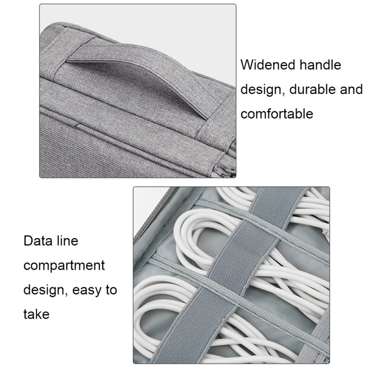 Bolsa de almacenamiento digital con cable de datos para auriculares multifuncional Baona, especificaciones:, Single-layer (Gray), Single-layer (Black), 2-layer (Gray), 2-layer (Black), Single-Layer Box (Gray), Single-Layer Box (Black), 2-layer Box (Gra...