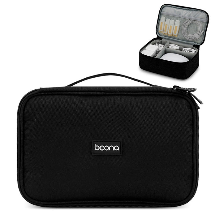 Bolsa de almacenamiento digital con cable de datos para auriculares multifuncional Baona, especificaciones:, Single-layer (Gray), Single-layer (Black), 2-layer (Gray), 2-layer (Black), Single-Layer Box (Gray), Single-Layer Box (Black), 2-layer Box (Gra...