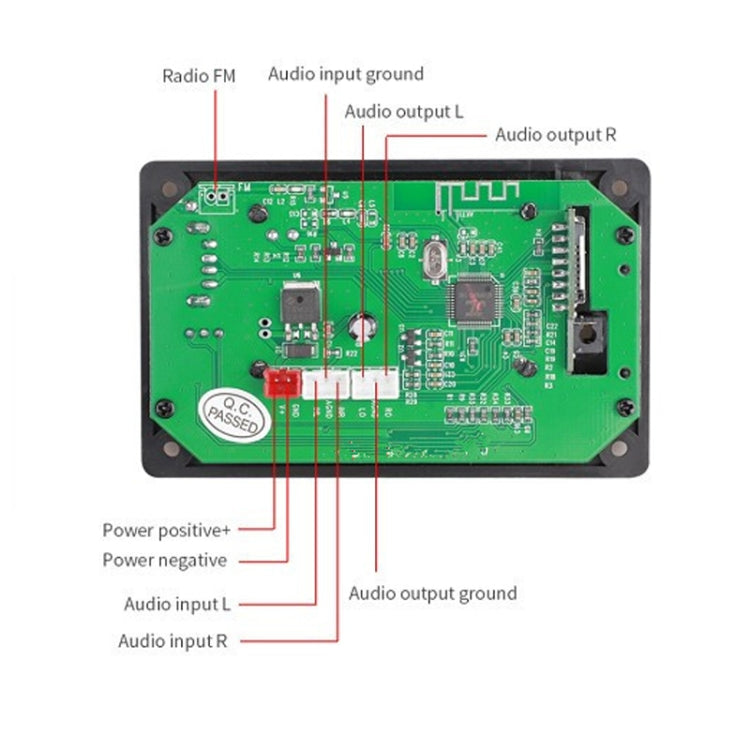 116BT LCD letras pantalla Bluetooth módulo amplificador MP3 placa decodificadora, 116BT