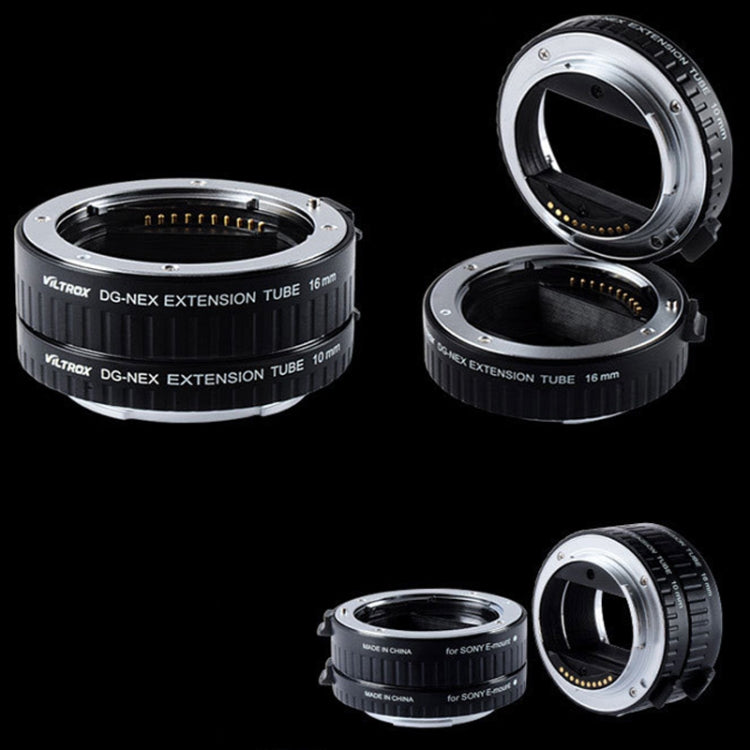 Para cámara Sony VILTROX DG-NEX Anillo de primer plano automático Conjunto de anillo macro