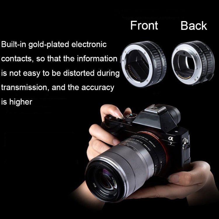 Para cámara Sony VILTROX DG-NEX Anillo de primer plano automático Conjunto de anillo macro