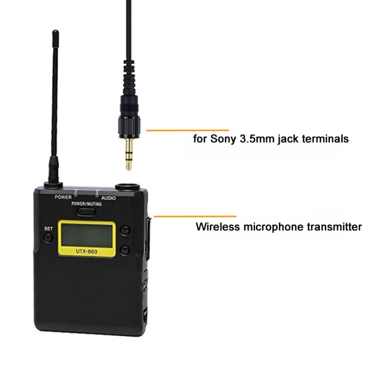 Para SONY D11 D21 3,5 mm inalámbrico Lavalier Micrófono Cámara Clip Collar Mic, ECM-V1B