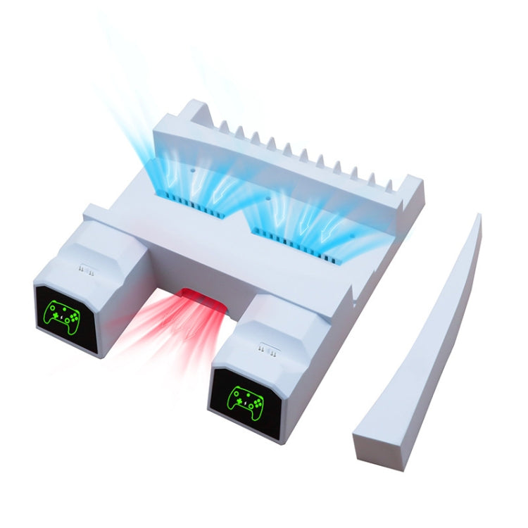 SYP5-5088 Ventilador de enfriamiento de carga dual con manija PS5 con estante de almacenamiento de discos, SYP5-5088