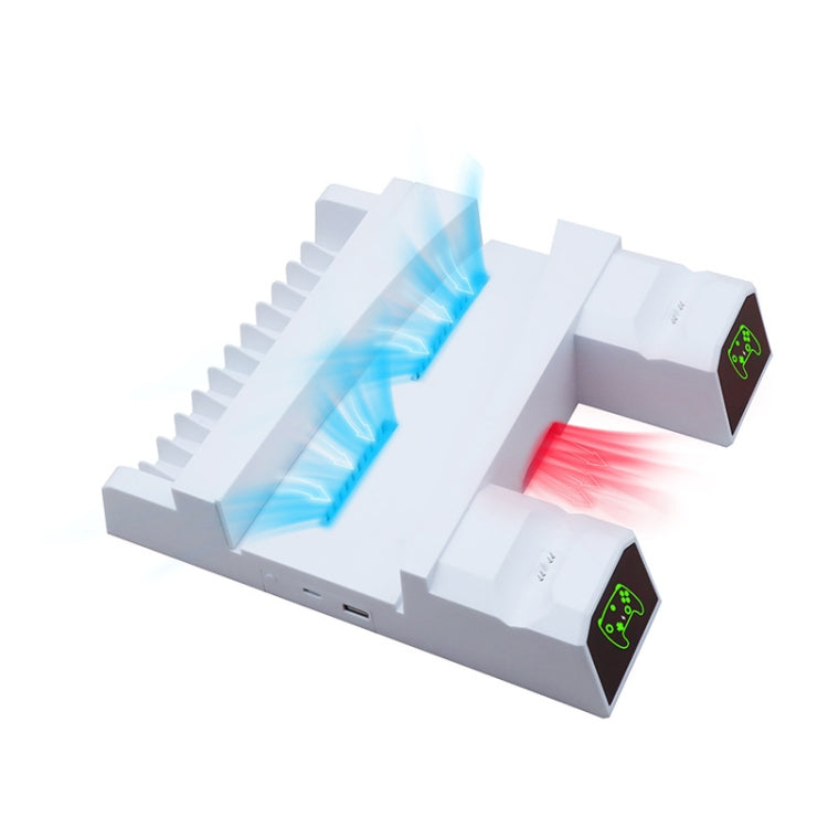 SYP5-5088 Ventilador de enfriamiento de carga dual con manija PS5 con estante de almacenamiento de discos, SYP5-5088