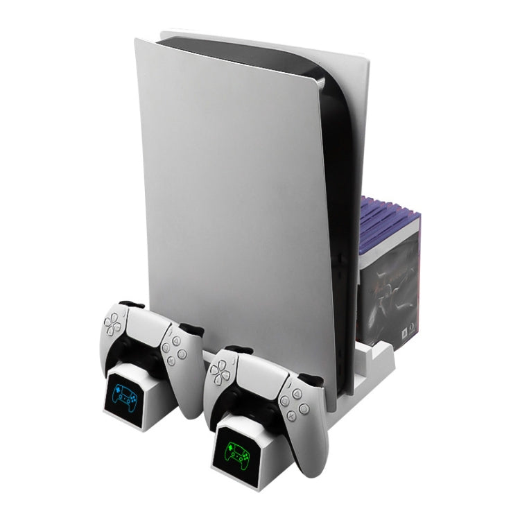 SYP5-5088 Ventilador de enfriamiento de carga dual con manija PS5 con estante de almacenamiento de discos, SYP5-5088