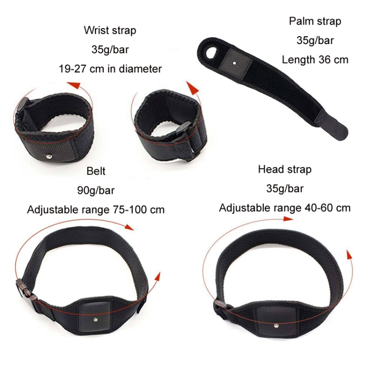 Para HTC Vive Tracker VR Game Tracker Correa Accesorios, Estilo:, Foot/Wrist Straps, Headband, Belt, Palm Straps, 2 Wristband+1 Belt