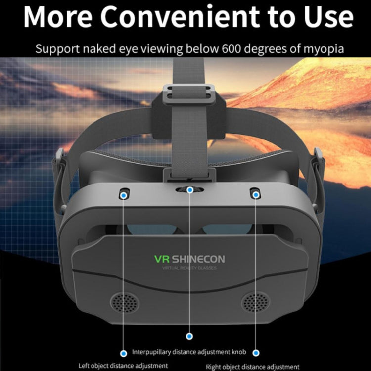 VR SHINECON G13 Gafas de realidad virtual VR Teléfono móvil Juego de películas Gafas digitales 3D, G13