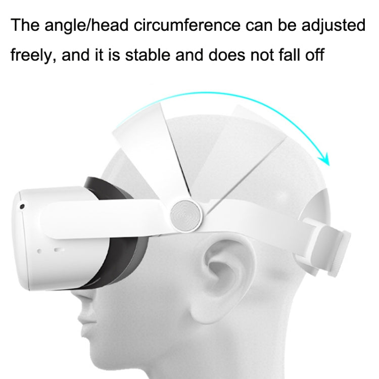 Para Oculus Quest 2 VR SHINECON OS01 Correa ajustable todo en uno para la cabeza Accesorios VR, OS01 Head Strap