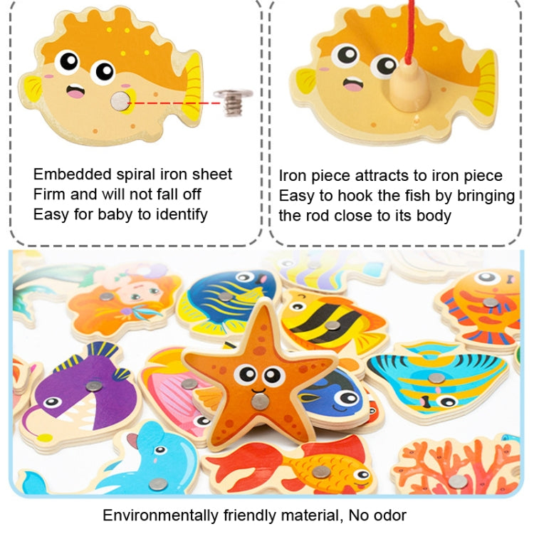 Juguetes de rompecabezas de pesca marina para niños magnéticos de madera, estilo:, Boxed 28 Fish, Barrel 20 Fish, Barrel 28 Fish, Barrel 38 Fish