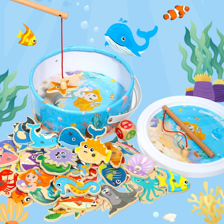 Juguetes de rompecabezas de pesca marina para niños magnéticos de madera, estilo:, Boxed 28 Fish, Barrel 20 Fish, Barrel 28 Fish, Barrel 38 Fish