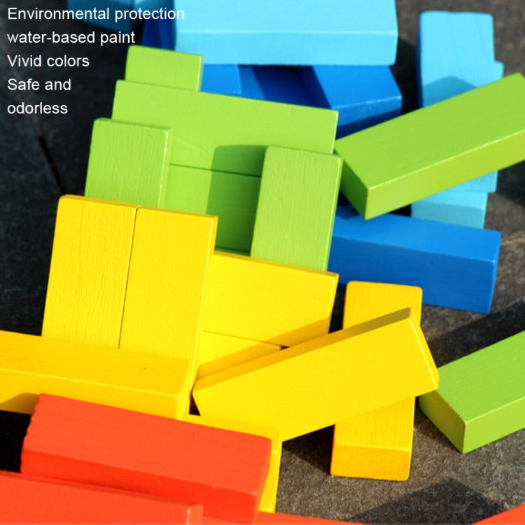 Juego de escritorio de juguete de Menochi para niños altos y apilados de colores, 54pcs