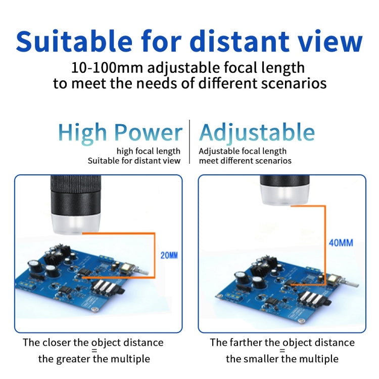 G1600 1-1600X Aumento Microscopio electrónico de 9 pulgadas, estilo:, Without Battery US Plug, Without Battery EU Plug, Without Battery UK Plug, Without Battery AU Plug, With Battery US Plug, With Battery EU Plug, With Battery UK Plug                  ...