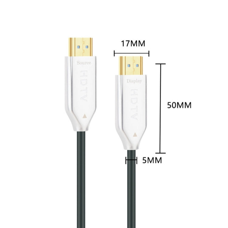 2.0 Versión HDMI Fibra óptica Línea 4K Ultra High Clear Line Monitor Cable de conexión, Longitud:, 10m, 15m, 20m, 25m, 30m, 35m, 40m, 50m, 60m With Shaft, 70m With Shaft, 80m With Shaft, 90m With Shaft, 100m With Shaft, 150m With Shaft, 200m With Shaft