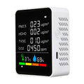 ZN-2COWT 6 en 1 PM2.5 Sensor infrarrojo CO2 Formaldehído TVOC Detector de temperatura y humedad, 6 In 1 Infrared/Semiconductor
