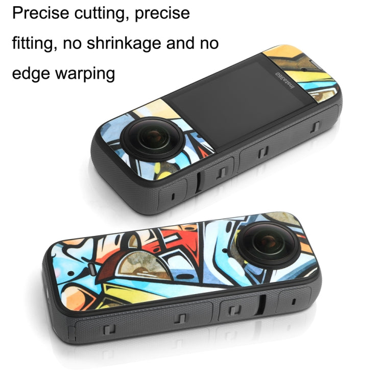 Sunnylife IST-TZ485 para DJI Insta360 X3 cámara panorámica PVC protección rascador película pegatinas