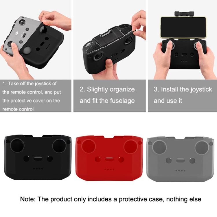 BRDRC DJI-7559 para DJI Mavic 3 / Mini 3 / 3 Pro Funda protectora de silicona para control remoto, For DJI Mavic 3 / Mini 3 / 3 Pro(Black), For DJI Mavic 3 / Mini 3 / 3 Pro(Red), For DJI Mavic 3 / Mini 3 / 3 Pro(Gray)