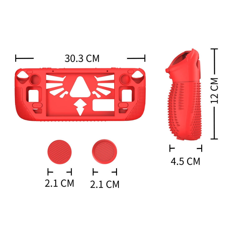 Funda protectora antideslizante de silicona para Steam Deck V V4-1 para consolas de bolsillo con función de soporte, V4-1Black), V4-1(Red), V4-1(Green), V4-1(Blue)
