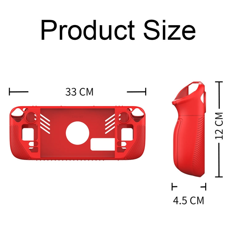 Para Steam Deck V3 Funda protectora de silicona antideslizante para consolas de bolsillo, V3(Black), V3(Red), V3(Green)