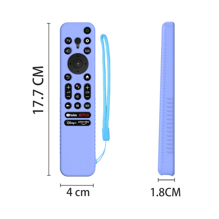 Funda protectora anticaída de silicona con control remoto por voz Y56 para Sony RMF-TX800U/C/P/T/900U, For Sony RMF-TX800U/C/P/T/900U(Black), For Sony RMF-TX800U/C/P/T/900U(Blue), For Sony RMF-TX800U/C/P/T/900U(Red)                                     ...