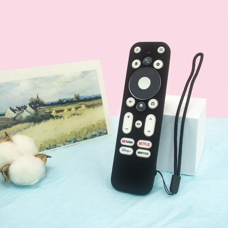 Y55 para ONN Android TV 4K UHD Dispositivo de transmisión Anti-caída Cubierta de control remoto de silicona