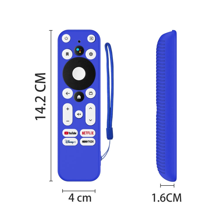 Y55 para ONN Android TV 4K UHD Dispositivo de transmisión Anti-caída Cubierta de control remoto de silicona