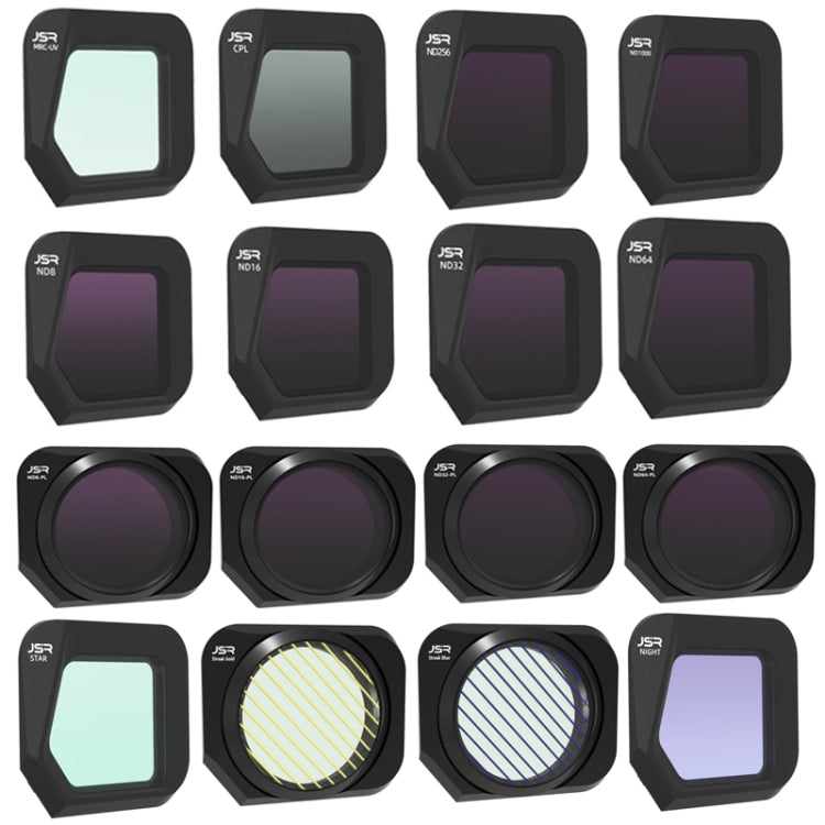 JSR JSR-1008 para DJI Mavic 3 Classic Youth Edition Drone Filter, Estilo:, MCUV, CPL, ND8, ND16, ND32, ND64, ND256, ND1000, ND8PL, ND16PL, ND32PL, ND64PL, Night, Star, Gold Drawing, Blue Drawing, CPL+ND8+ND16, ND8+ND16+ND32+ND64                        ...