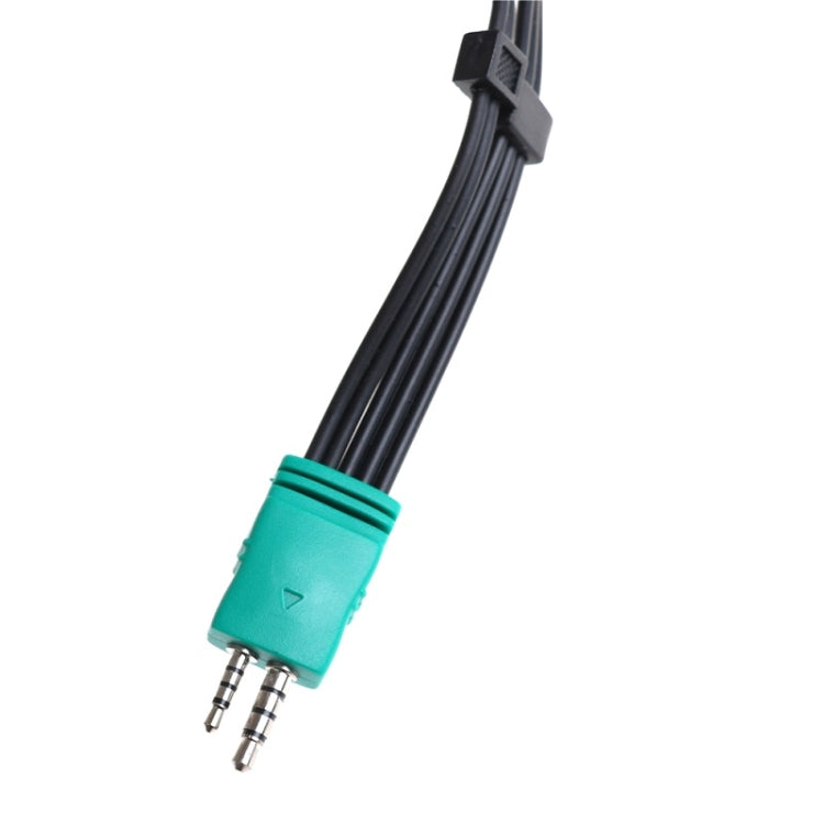 para Samsung 3.5 + 2.5 a 5RCA Cable de señal de componente de cable AV de TV LCD de doble cabeza, 20cm 3.5+2.5 to 5RCA