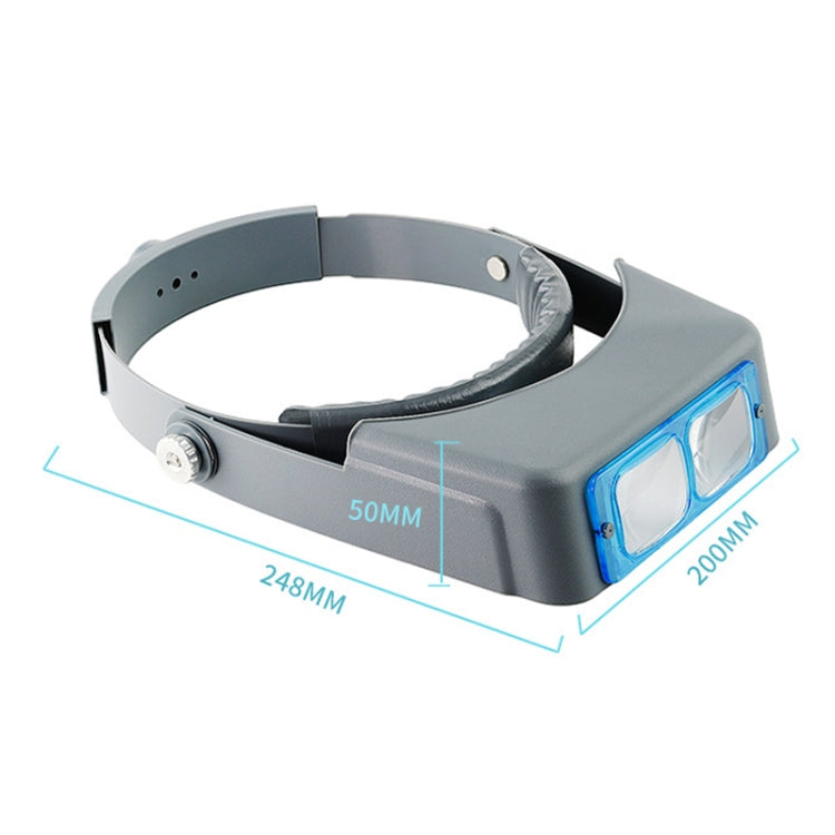 81007-B 1.5X/2X/2.5X/3.5X Lente óptica Montado en la cabeza Reparación de relojes Lupa, 81007-B